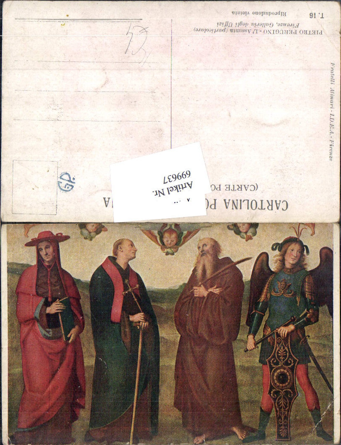 699637 Künstler AK Pietro Perugino Engel Religion