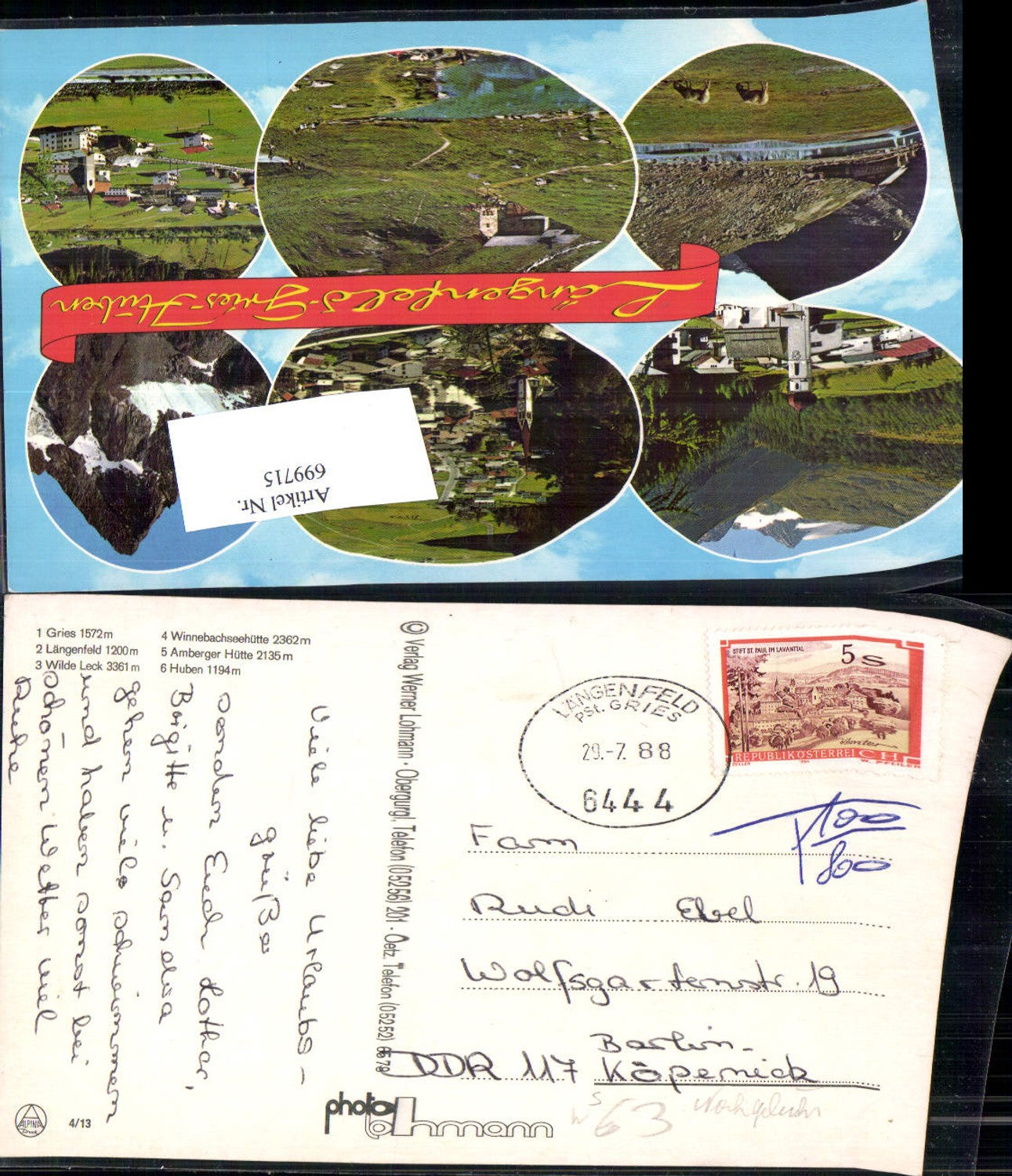 Alte Ansichtskarte – Old Postcard