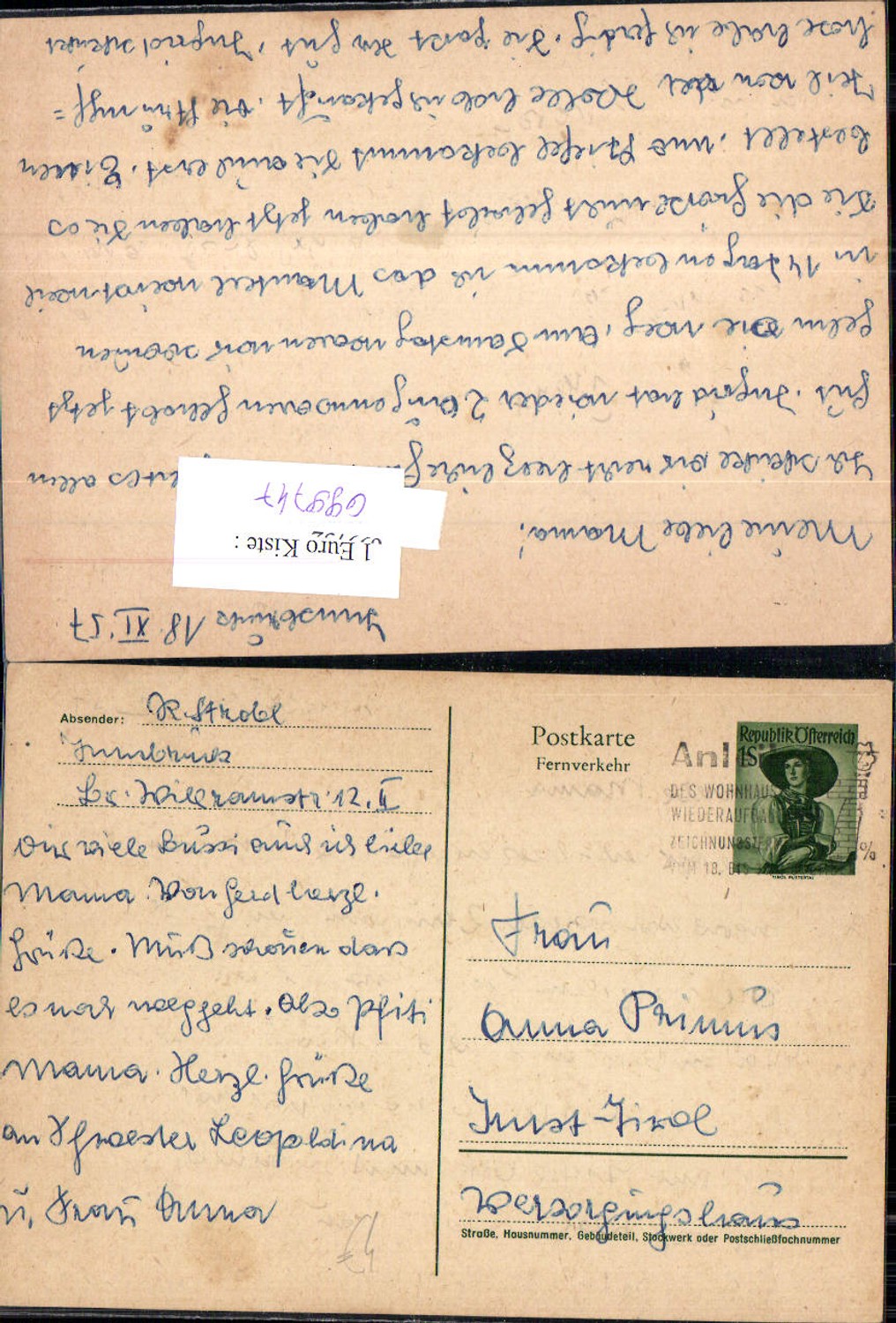 Alte Ansichtskarte – Old Postcard