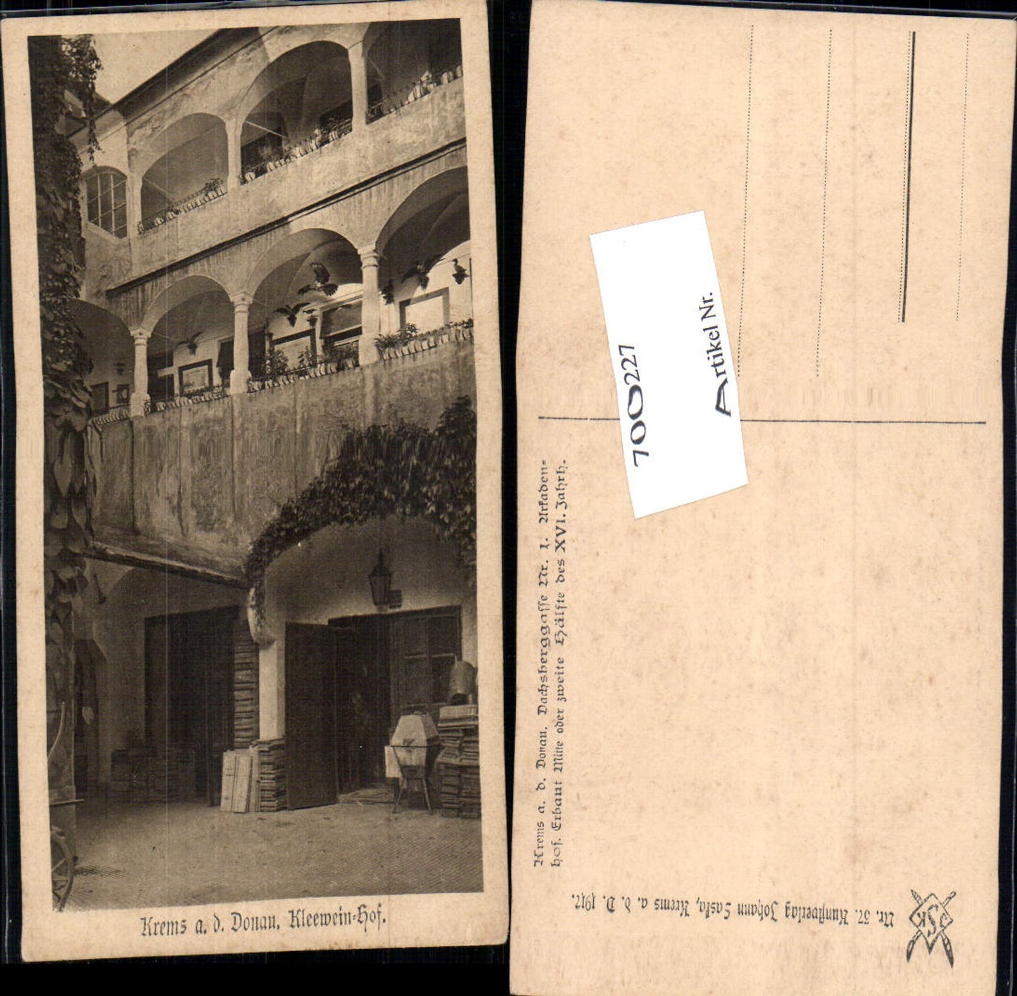 700227 Krems an der Donau Kleewein-Hof pub Saska 37