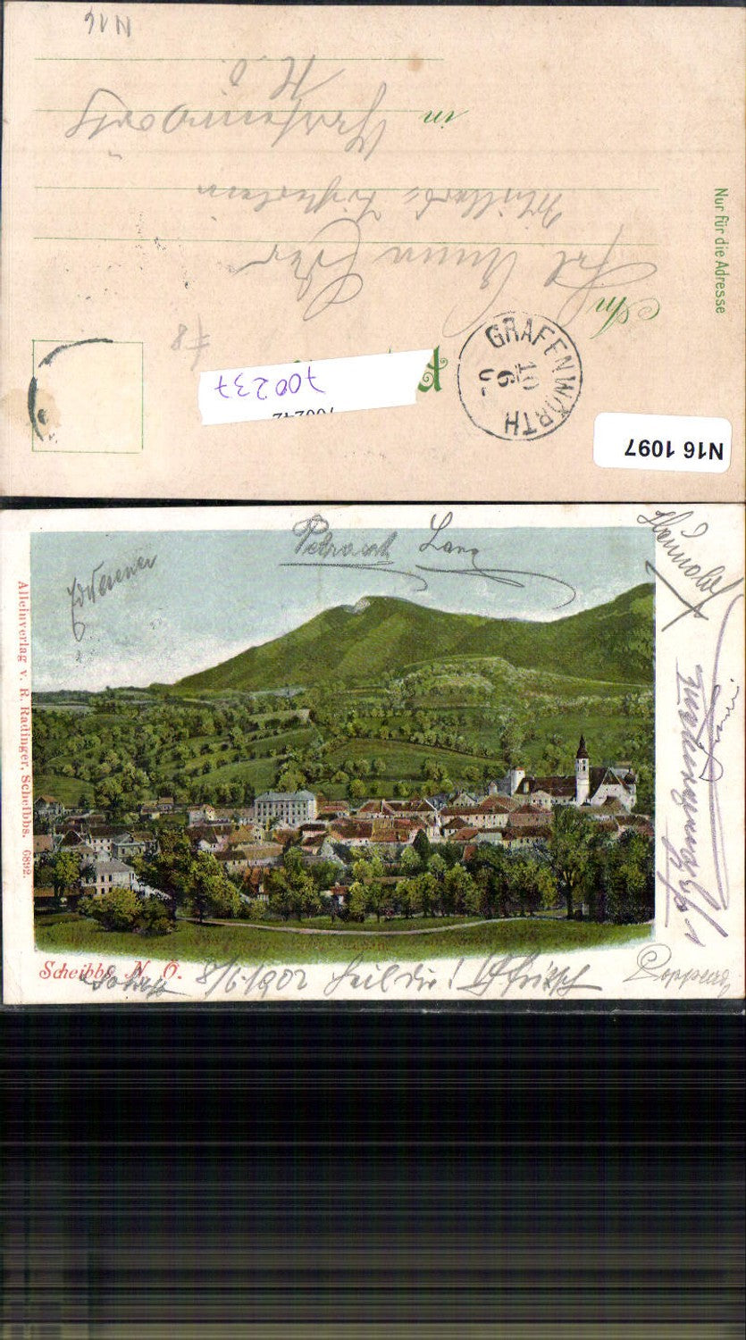 700237 Lithographie Scheibbs um 1900