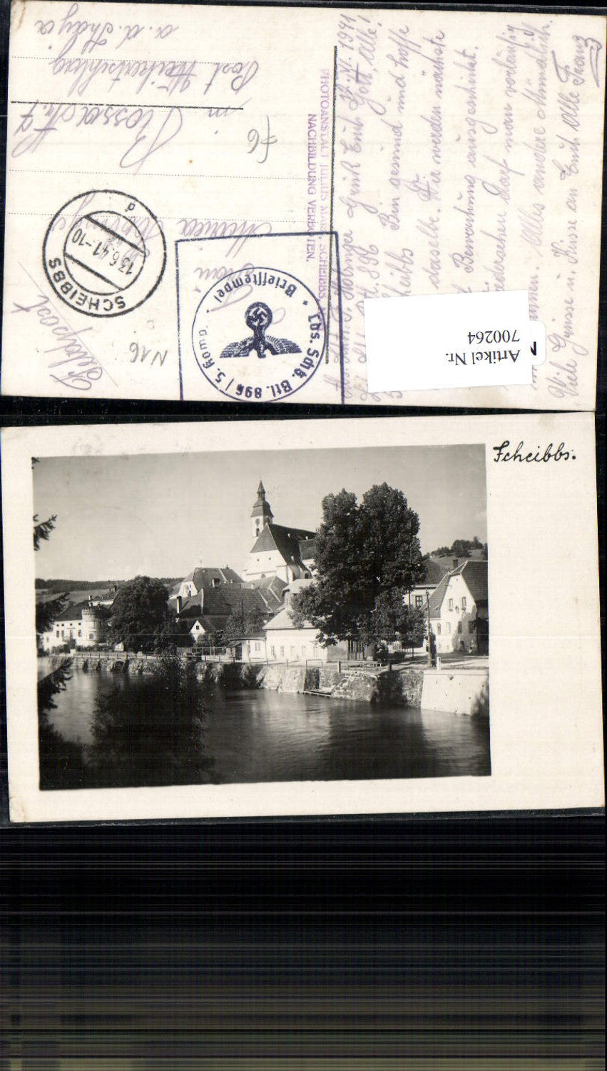 700264 Foto-AK Scheibbs Feldpost gel. Rossa Weikertschlag an der Thaya