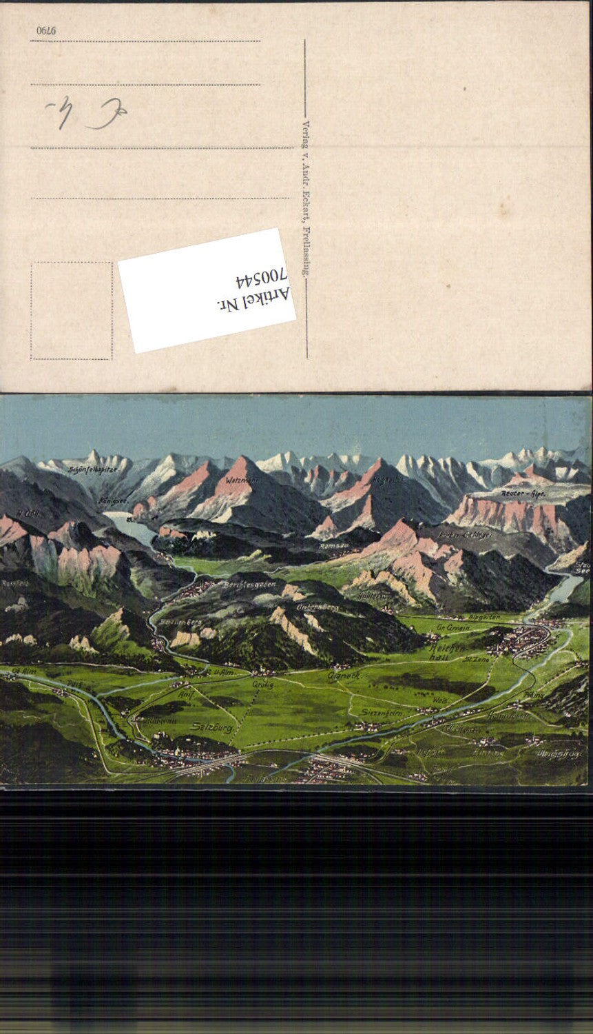 700544 Zell am See Vogelschau Grödig Ainring Anif Wals