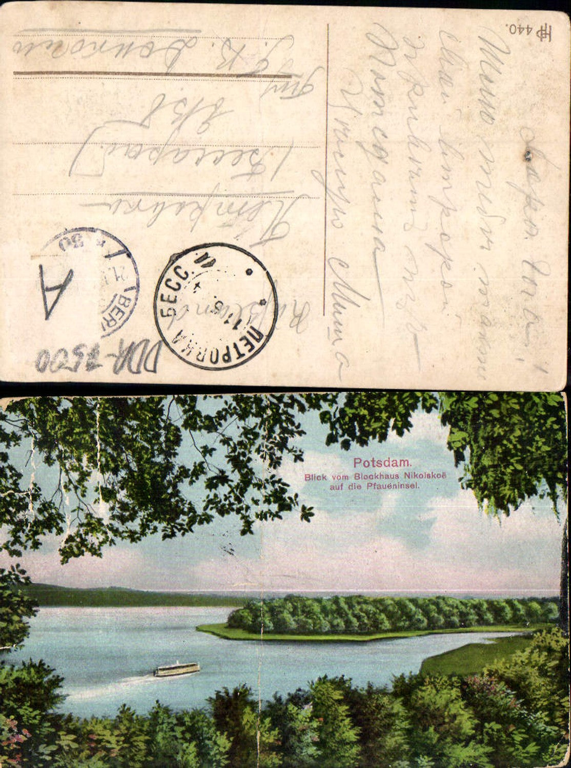 700766 Potsdam Blockhaus Nikolskos Peacock Island