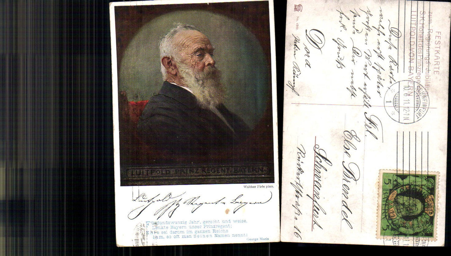 700899 Künstler AK Walther Firle Adel Luitpold Prinz Regent Bayern