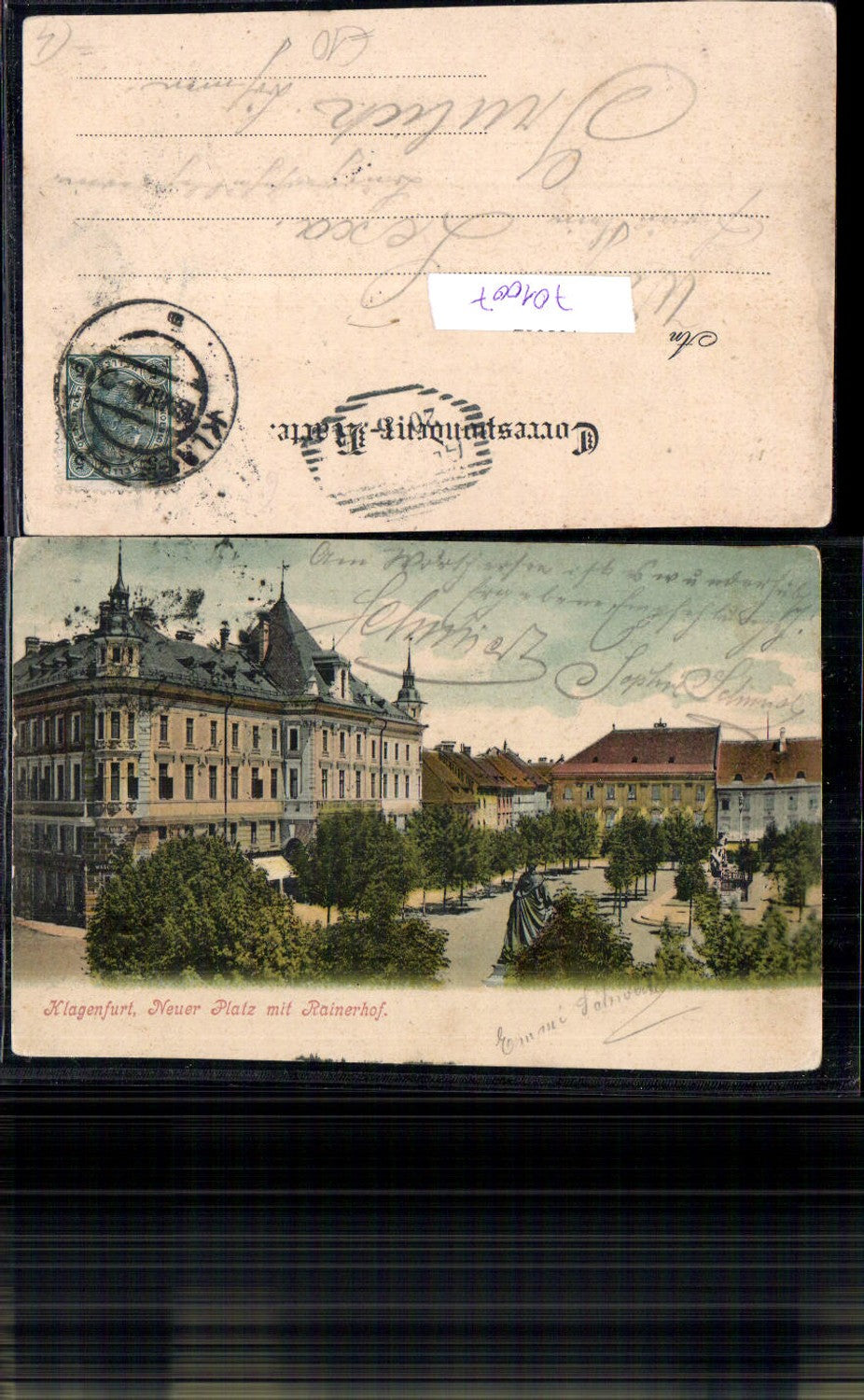 701007 Klagenfurt Neuer Platz m. Rainerhof 1904