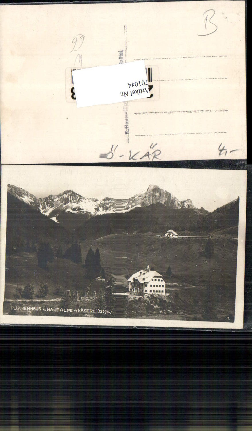 701044 Kötschach Mauthen Plöcknerhaus Hausalpe Käserei