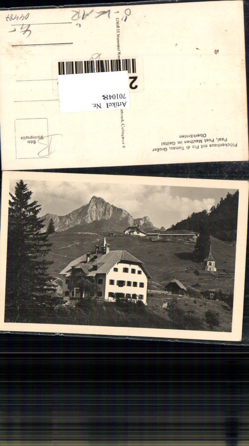 701048 Kötschach Mauthen Plöcken Plöckenhaus