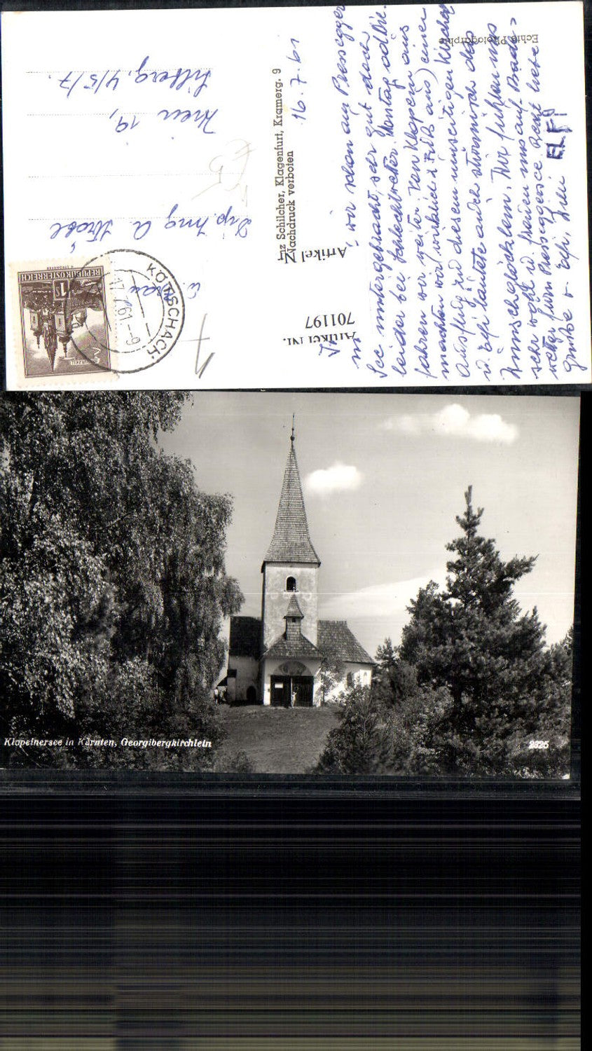 701197 Klopeinersee Georgibergkirchlein Kötschach St. Kanzian