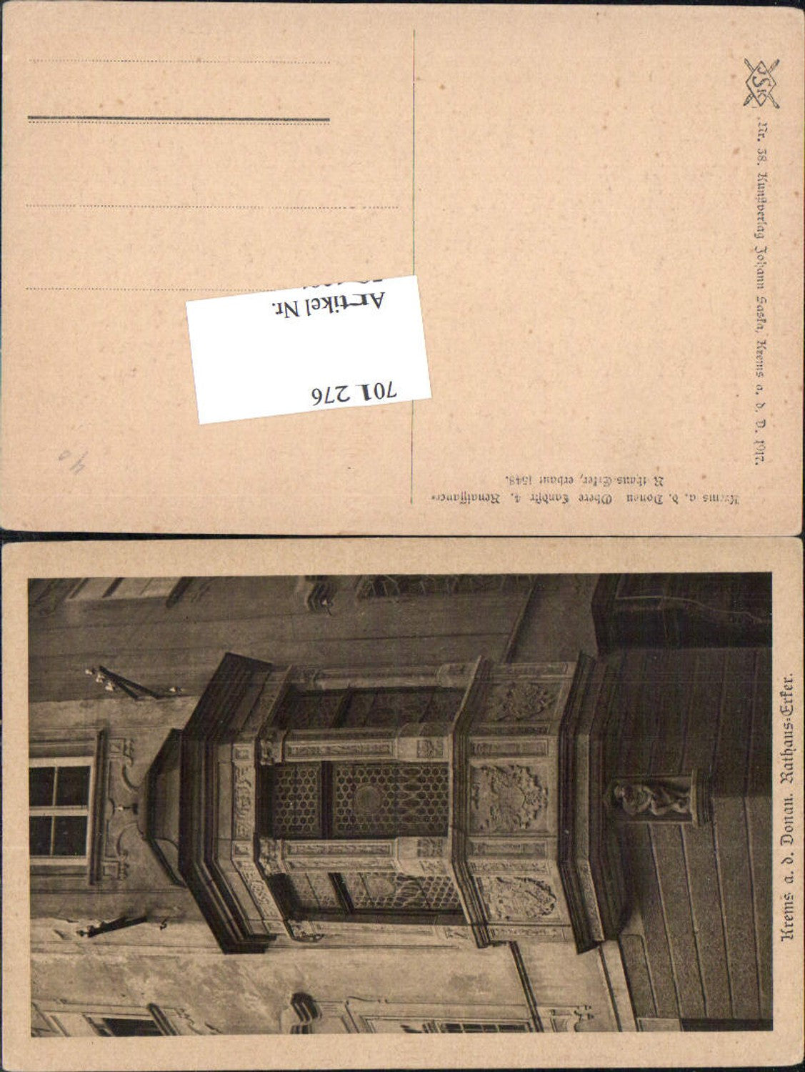 701276 Krems an der Donau Rathaus Erker pub Johann Saska 38