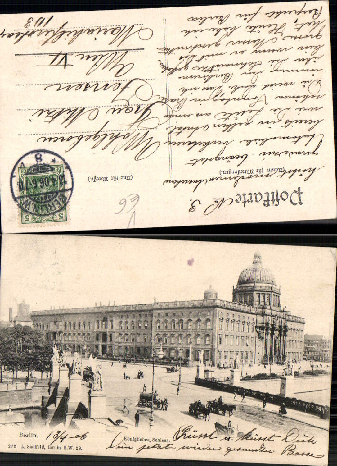 701337 Berlin Königliches Schloss Kutschen pub Saalfeld 272