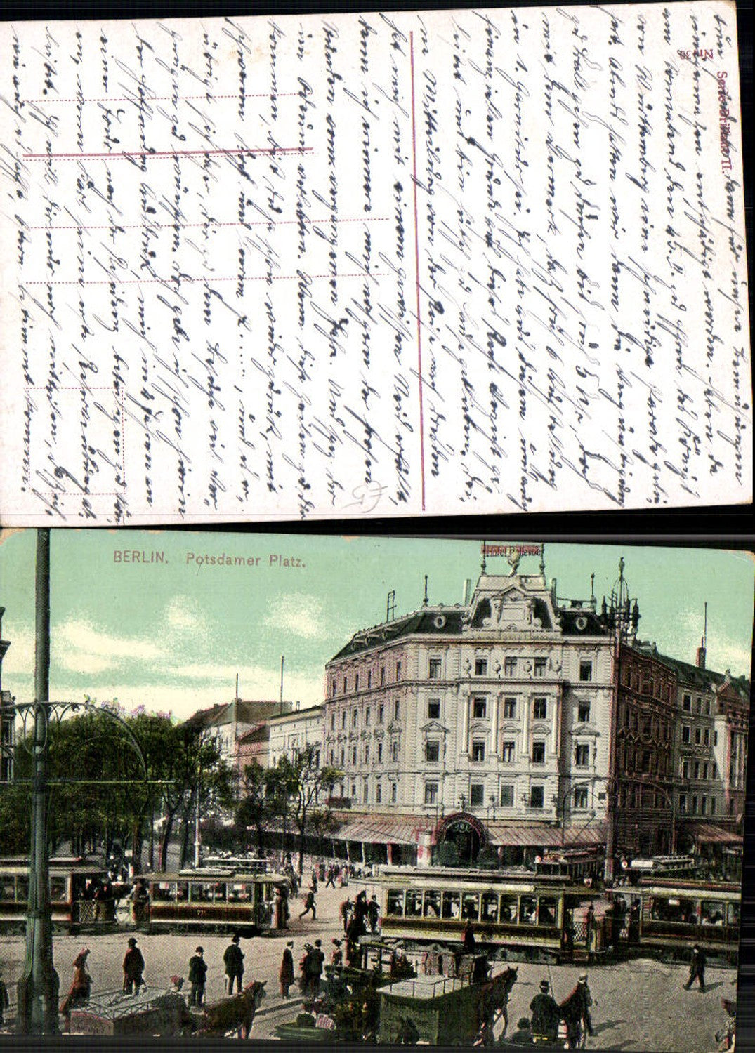 701348 Berlin Potsdamer Platz Straßenbahn Tram Tramway