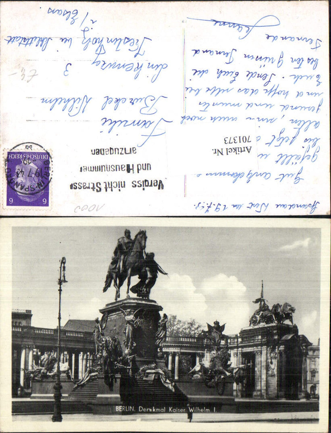 701373 Berlin Denkmal Kaiser Wilhelm