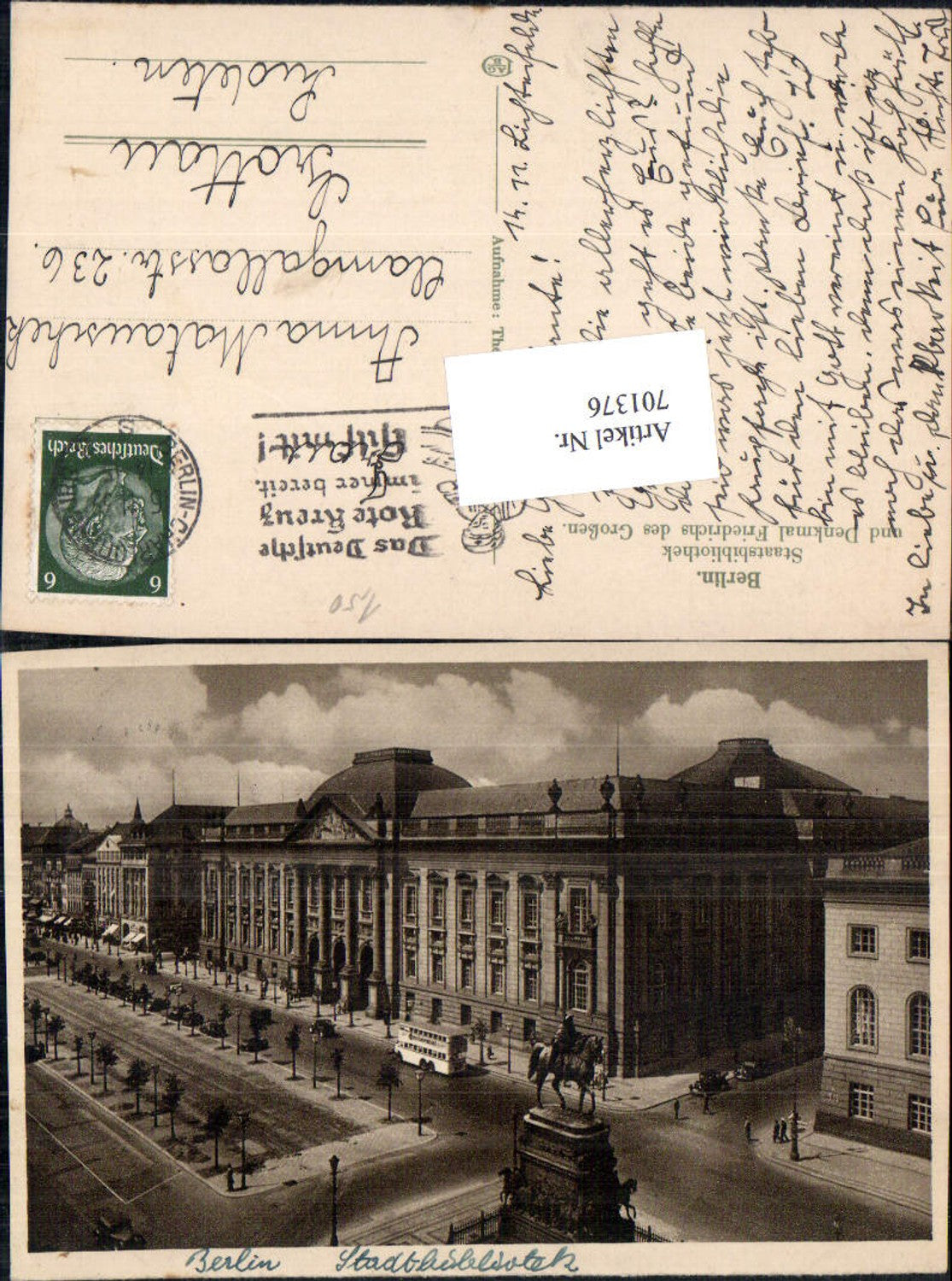 701376 Berlin Bibliothek Stadtbibliothek gel Grottau Sudeten