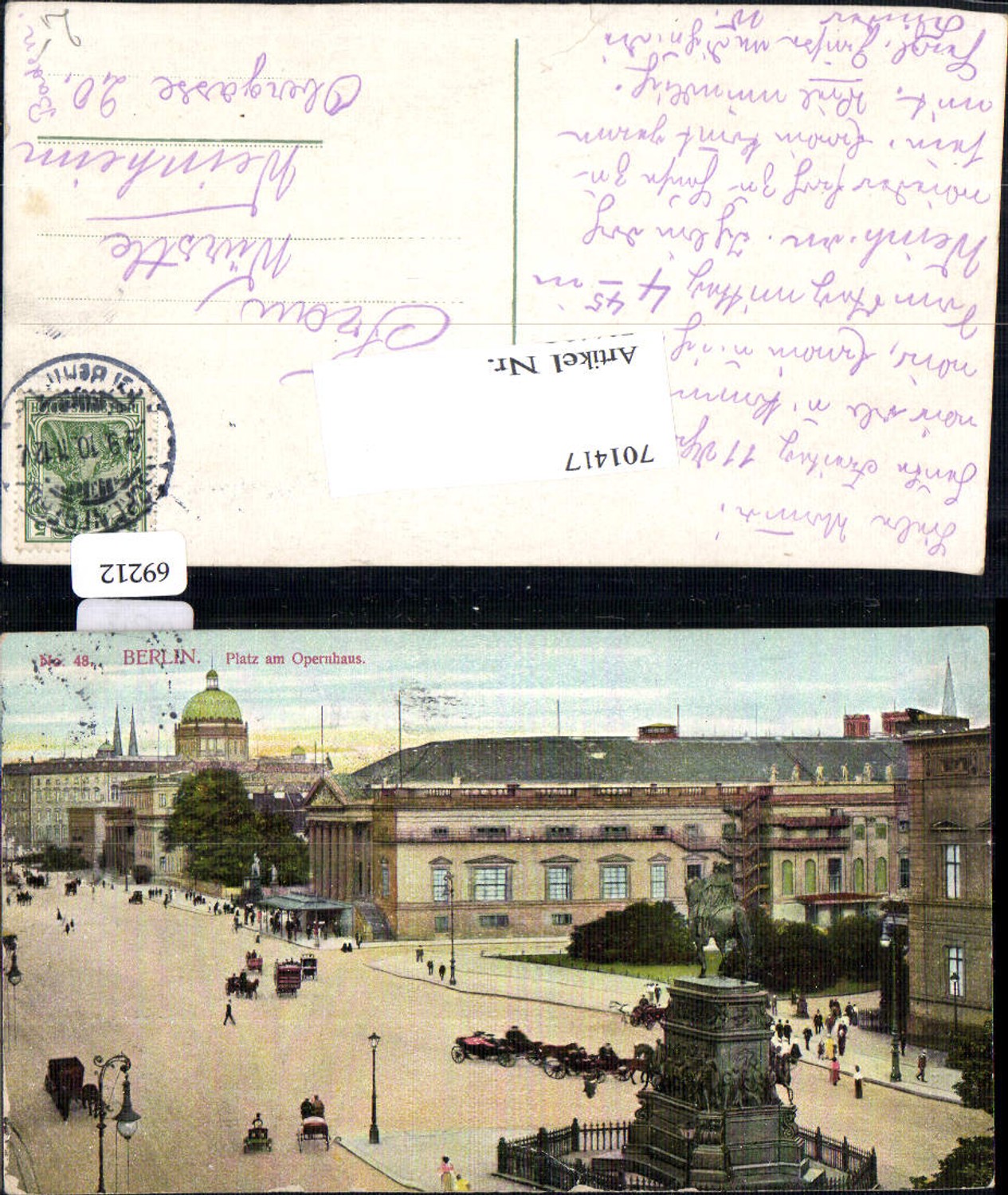 701417 Berlin Platz am Opernhaus Oper Theater gel Weinheim