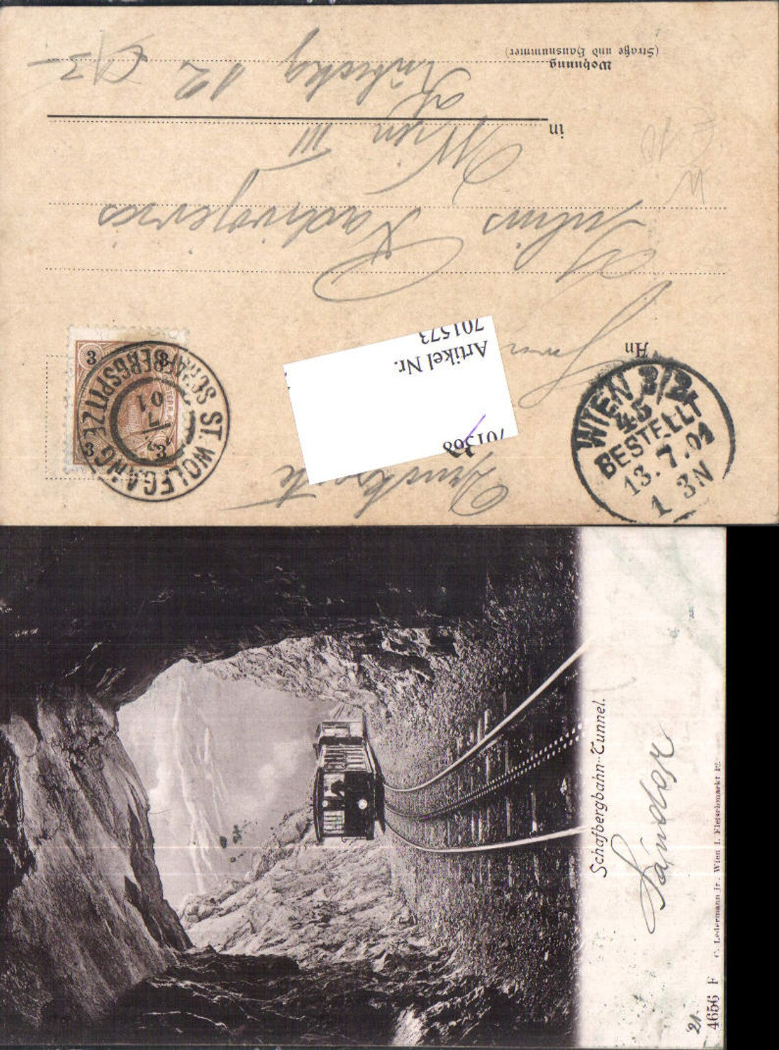 701573 St. Wolfgang am Wolfgangsee Schafberg Zahnradbahn pub Ledermann 4656 F