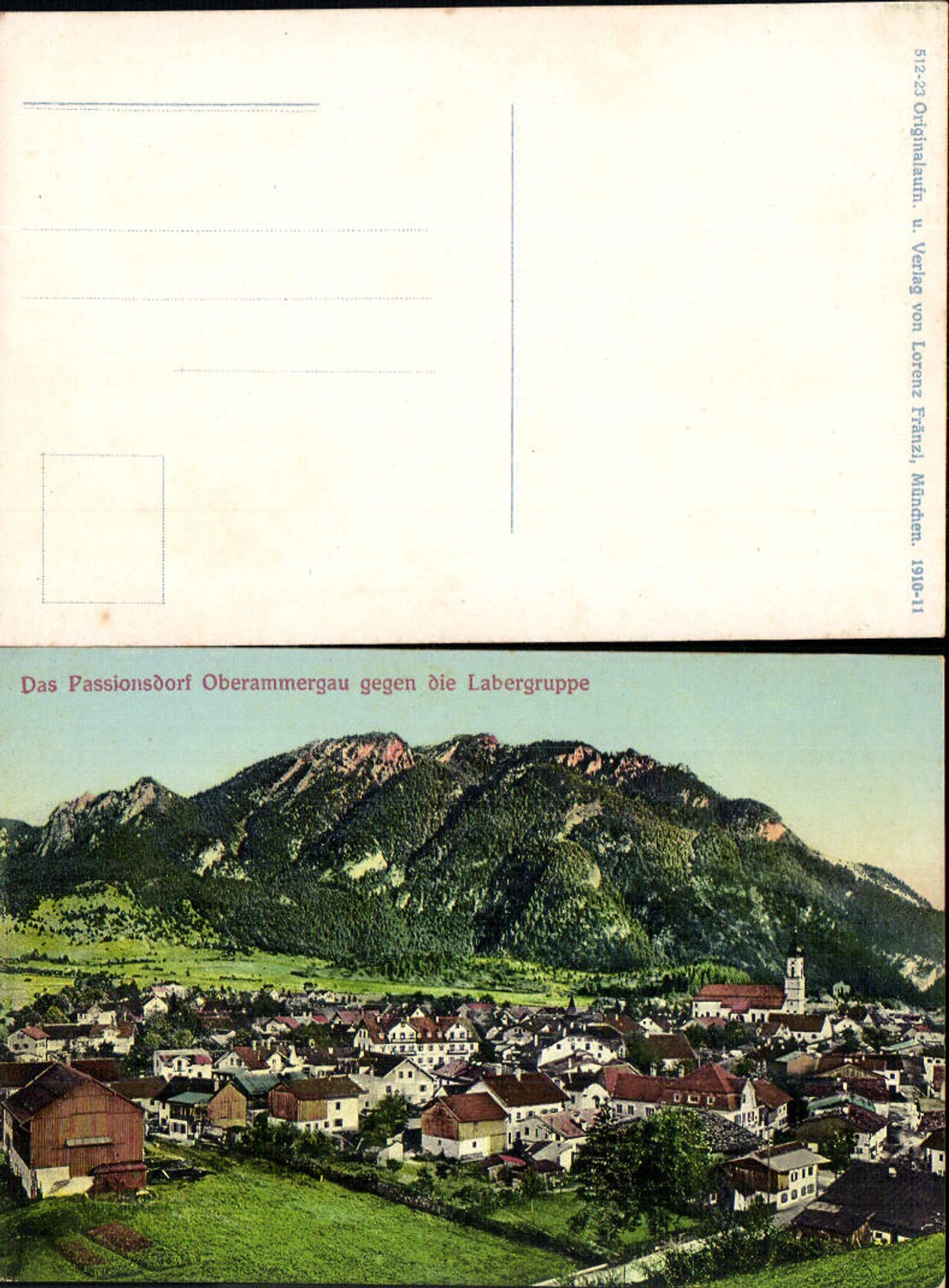 701586 Oberammergau Labergruppe 1910 pub Lorenz Fränzl 512-23