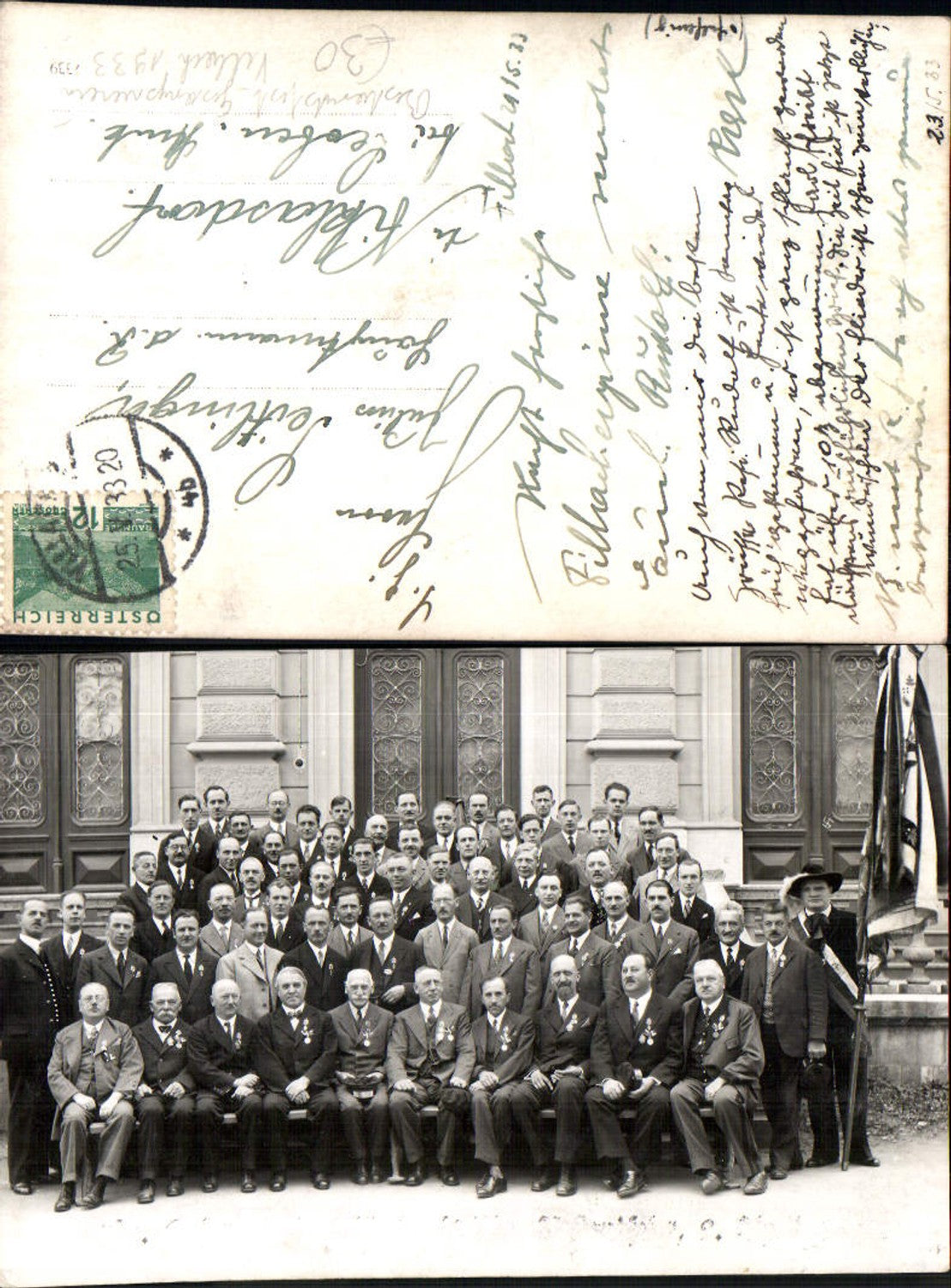 701733 seltene AK Villach Bestandsfest d. Gesangsverein 1930