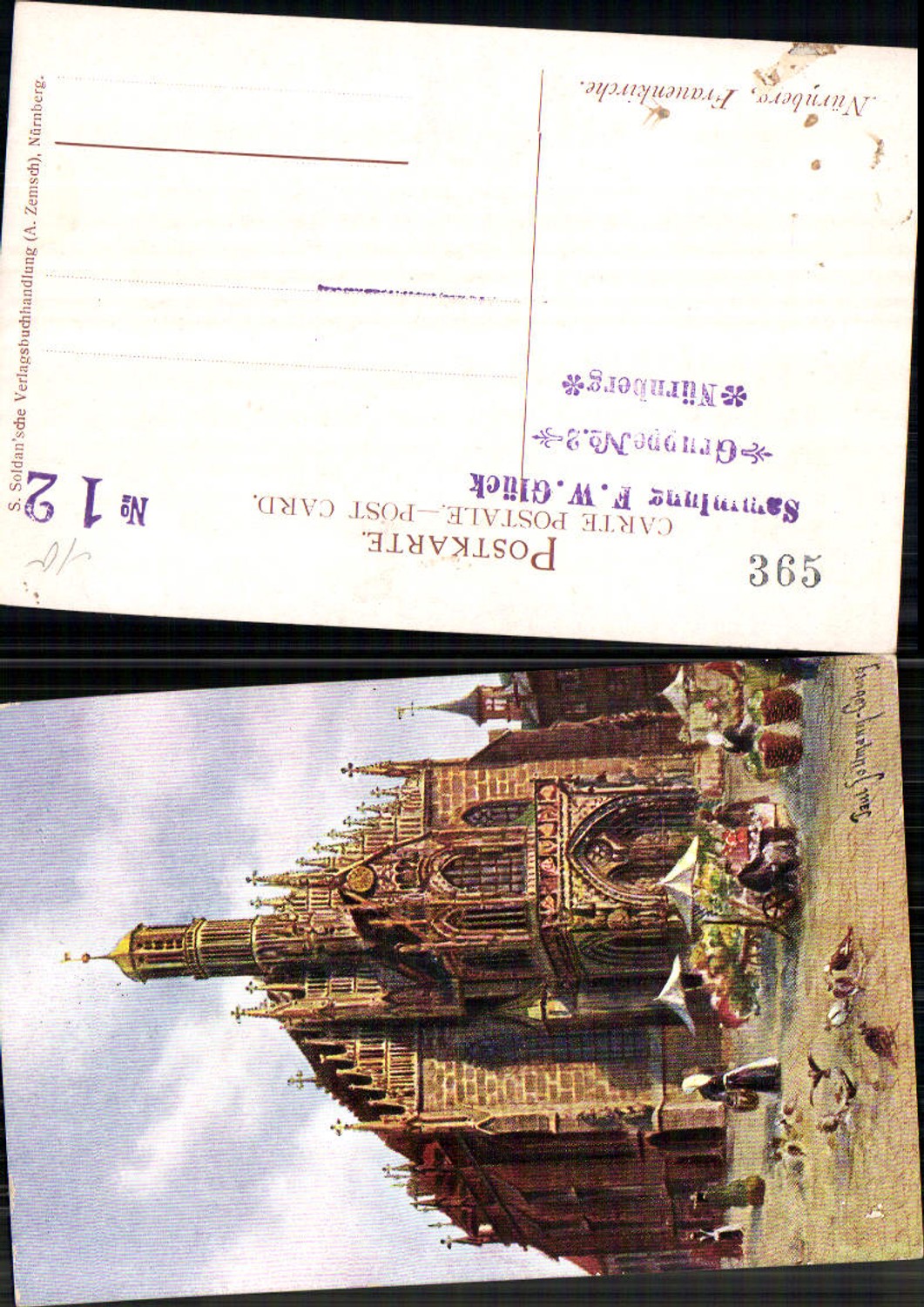701799 Künstler AK Paul Sollmann Nürnberg Frauenkirche Kirche