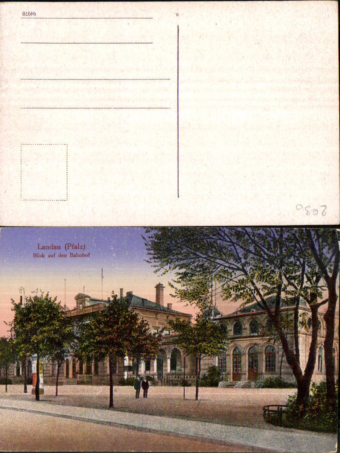 701812 Landau in der Pfalz Bahnhof Blick