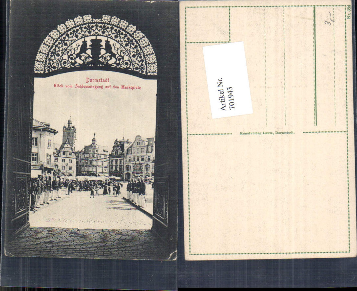 701943 Darmstadt Schlosseingang Marktplatz