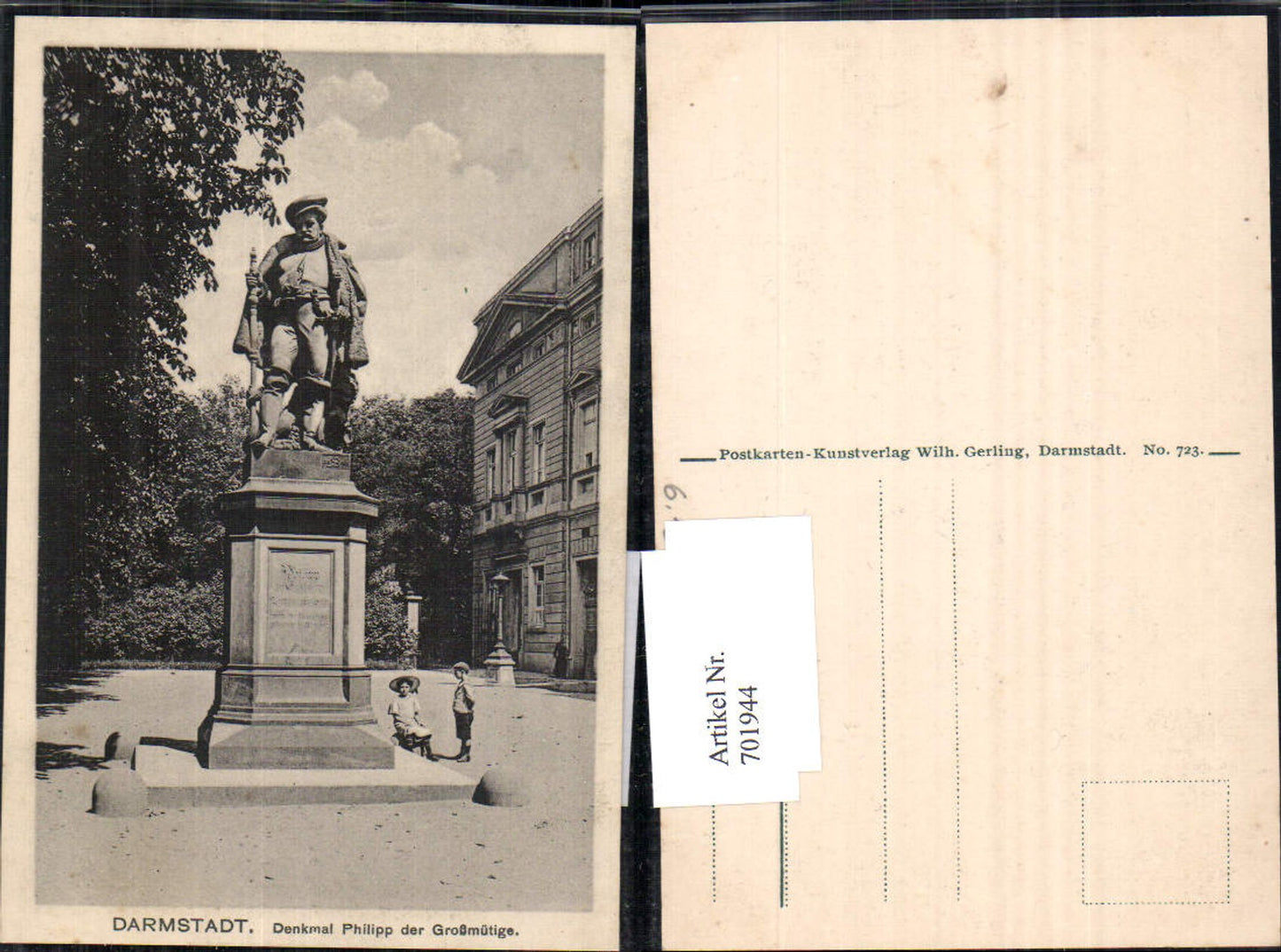 701944 Darmstadt Denkmal Philipp der Großmütige