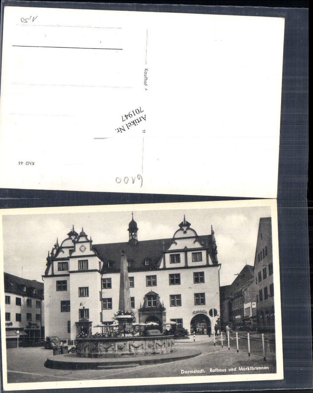 701947 Darmstadt Rathaus Marktbrunnen Brunnen