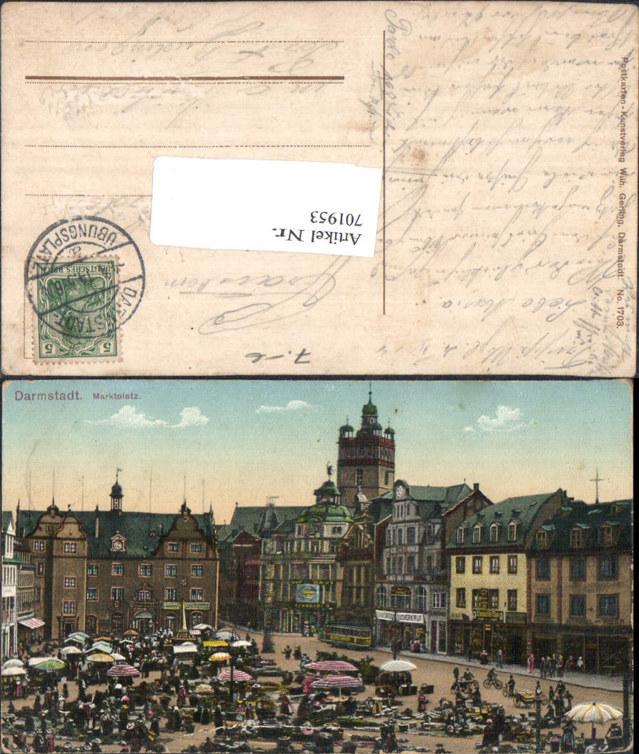 701953 Darmstadt Marktplatz Stp. Übungsplatz