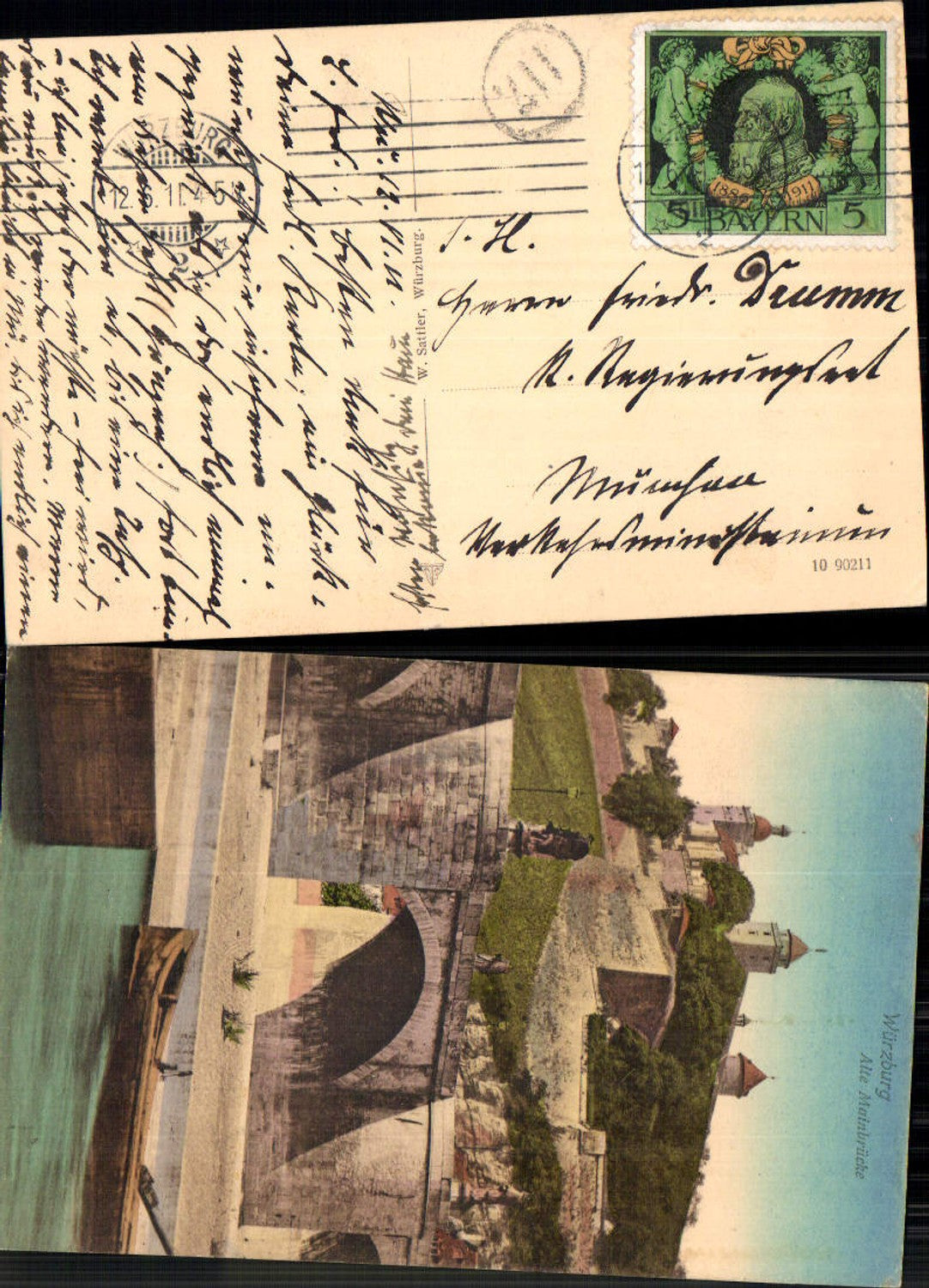 702206 Würzburg Alte Mainbrücke Brücke