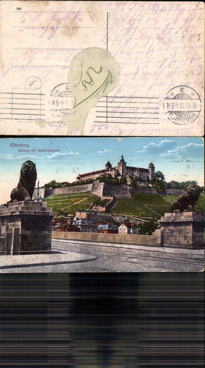 702207 Würzburg Festung Brücke