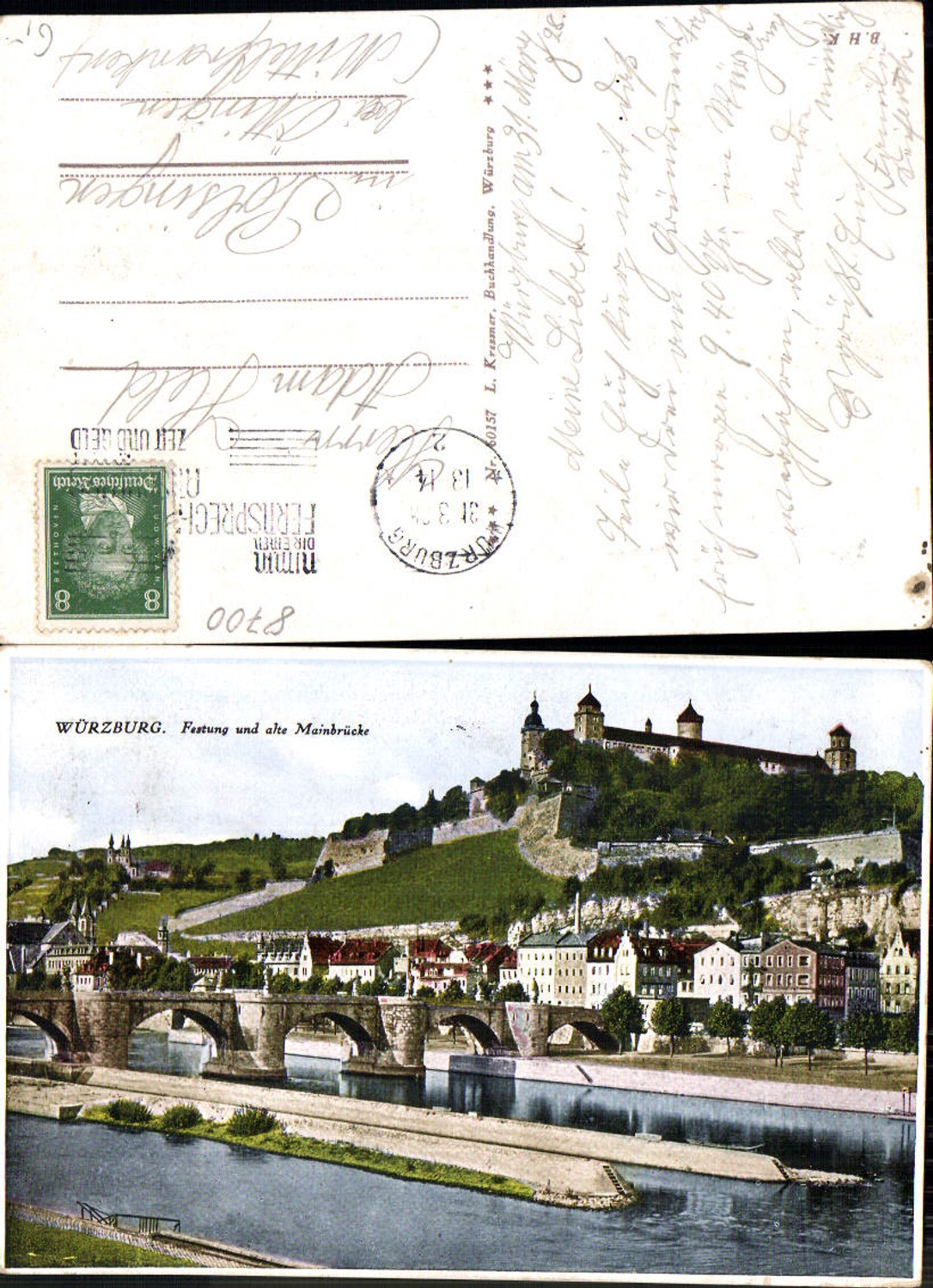 702208 Würzburg Festung Brücke gel Polsingen Öttingen