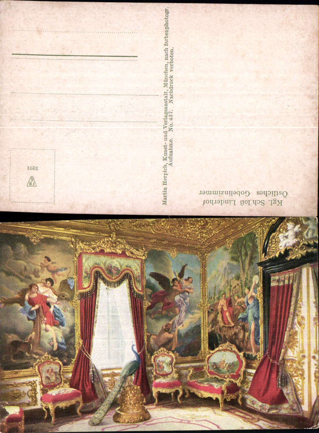 702252 Schloss Linderhof Östliches Gobelinzimmer Ettal