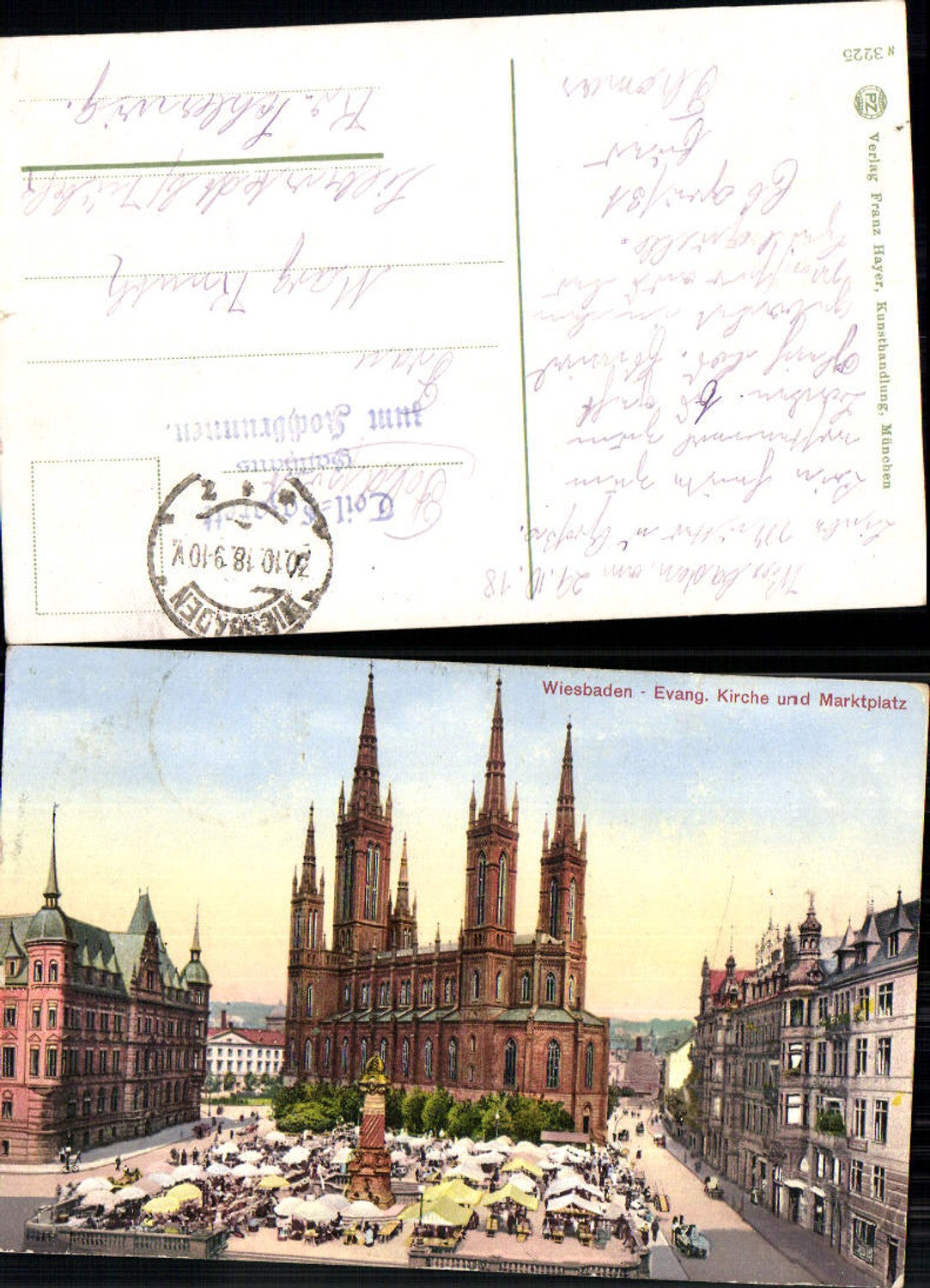 702285 Wiesbaden Evangelische Kirche Marktplatz