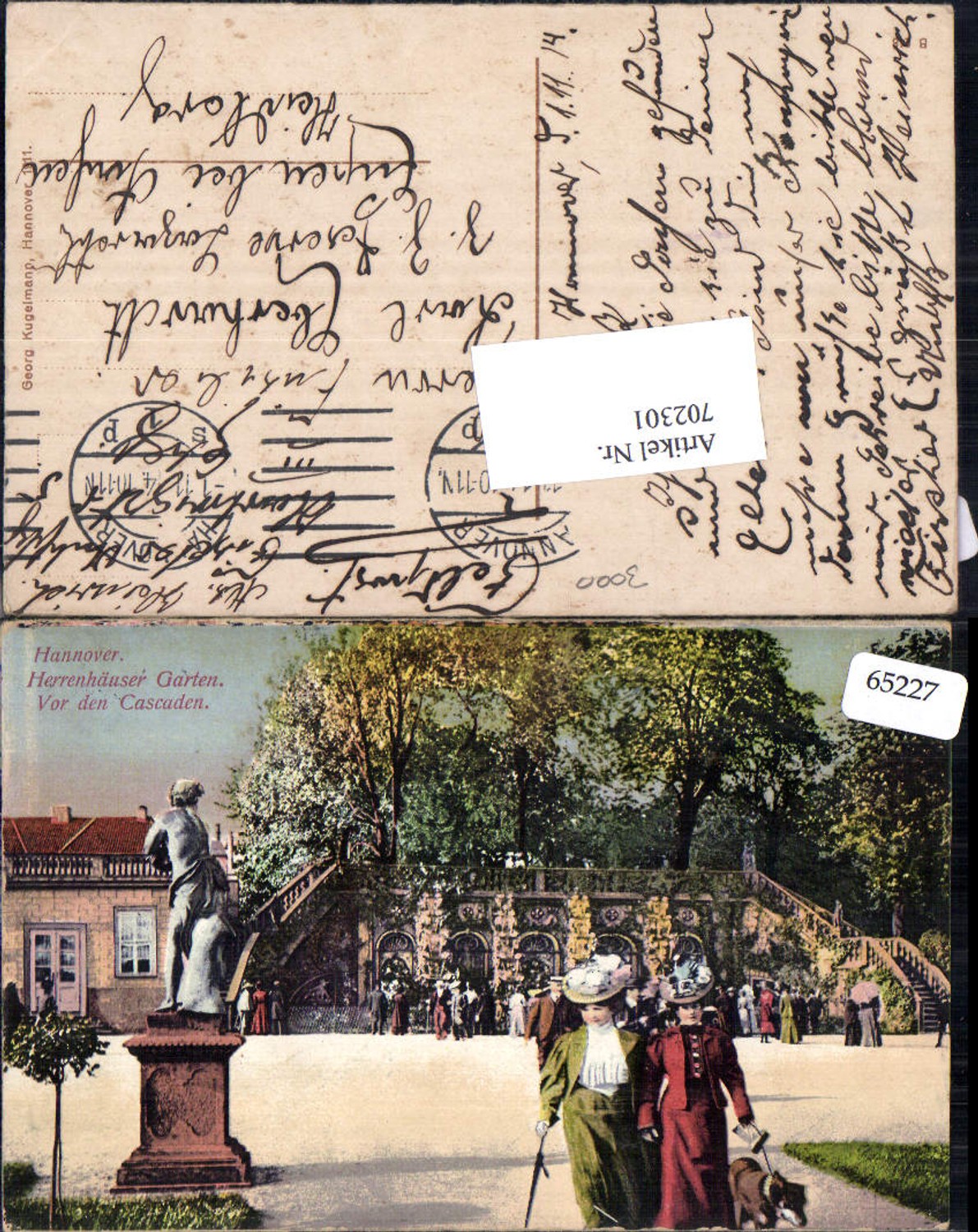 702301 Hannover Herrenhäuser Garten Leute Frauen Hund Mode