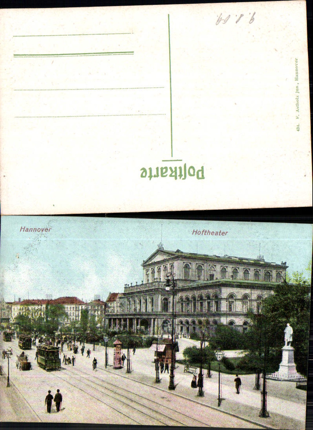 702360 Hannover Hoftheater Theater Straßenbahn