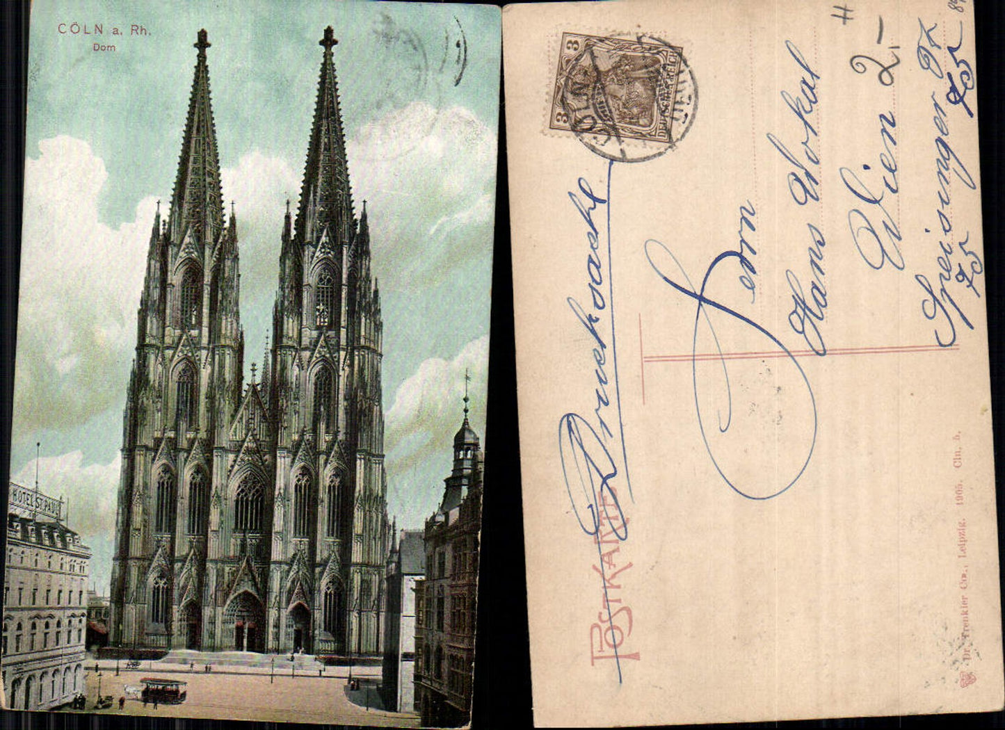 702427 Köln am Rhein Dom pub Dr. Trenkler & Co. Cln. 5