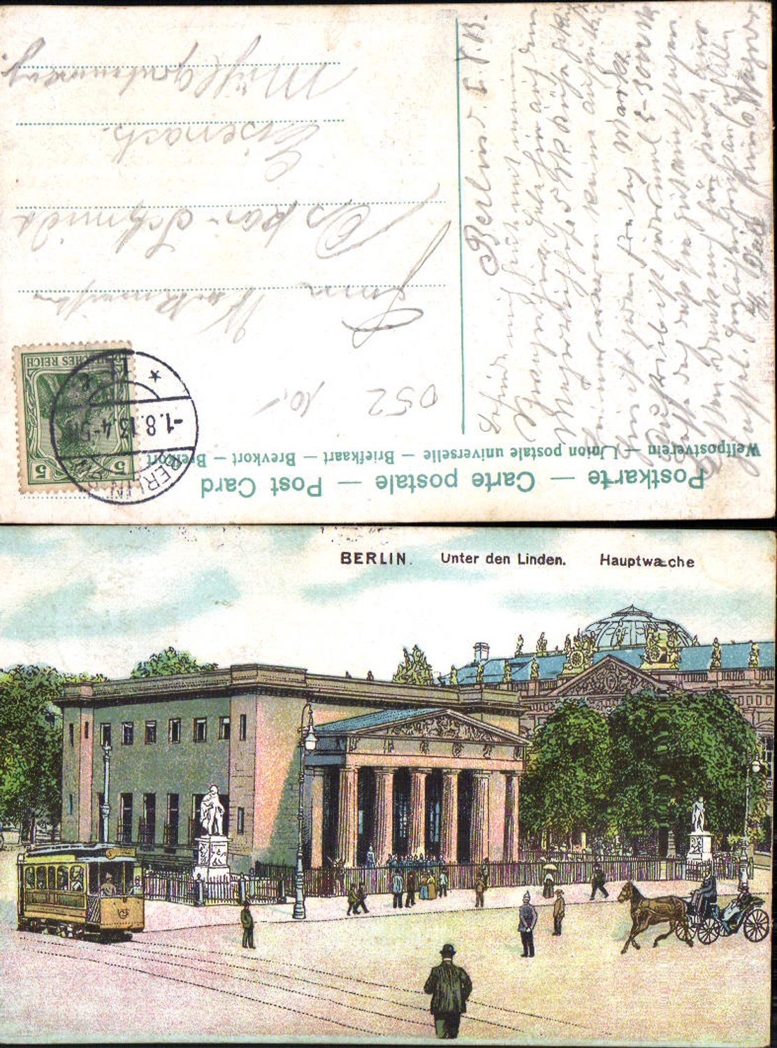 702432 Berlin Mitte Unter den Linden Hauptwache Tram Tramway