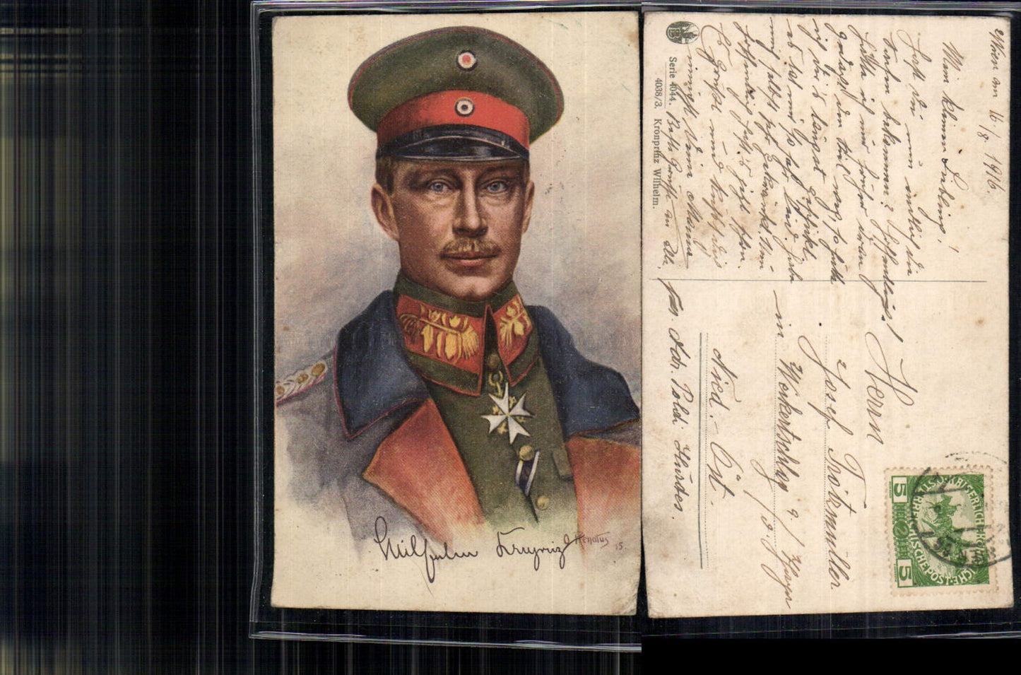 702455 Künstler AK O. Renatus Kronprinz Wilhelm Uniform Orden