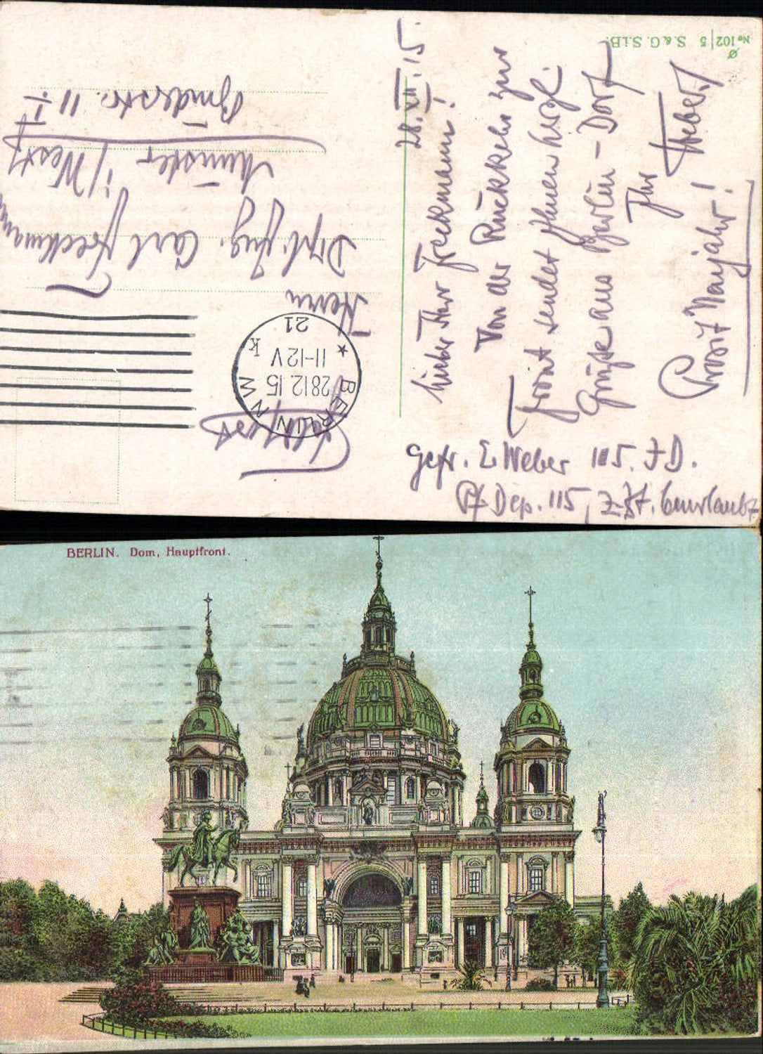 702482 Berlin Dom Feldpost