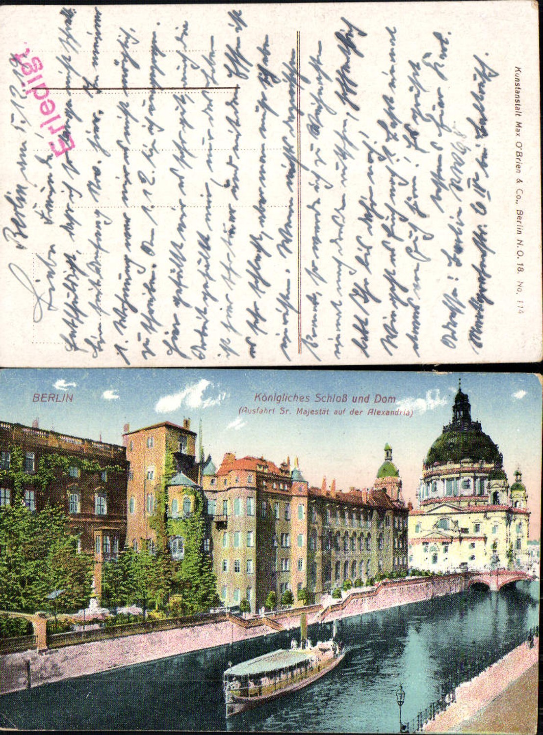 702524 Berlin Schloss Dom Ausfahrt Sr. Majestät a.d. Alexandria