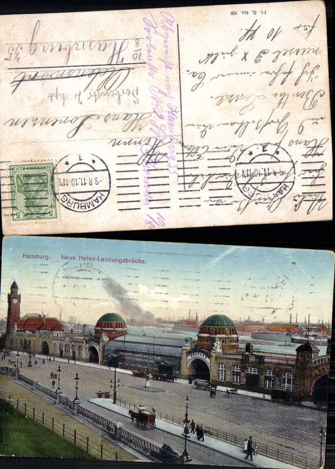 702624 Hamburg New Harbor Landing Stage