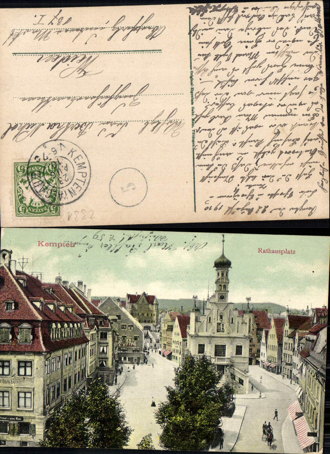 702675 Kempten im Allgäu Rathausplatz gel Weiden