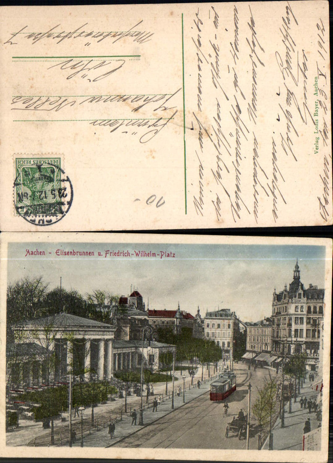 702720 Aachen Elisenbrunnen Friedrich Wilhelm Platz Straßenbahn