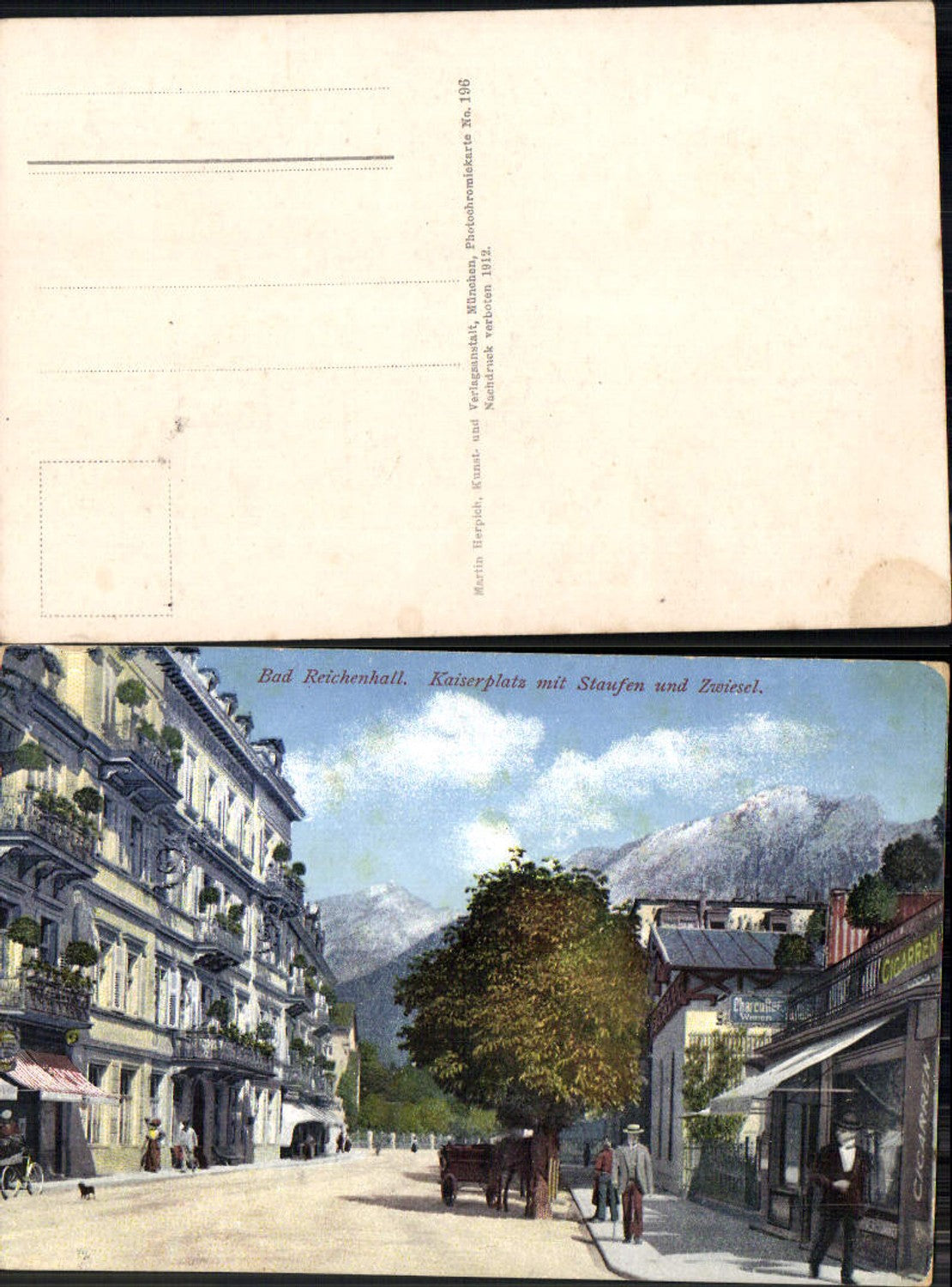 702846 Bad Reichenhall Kaiserplatz m. Stauffen pub Herpich 196