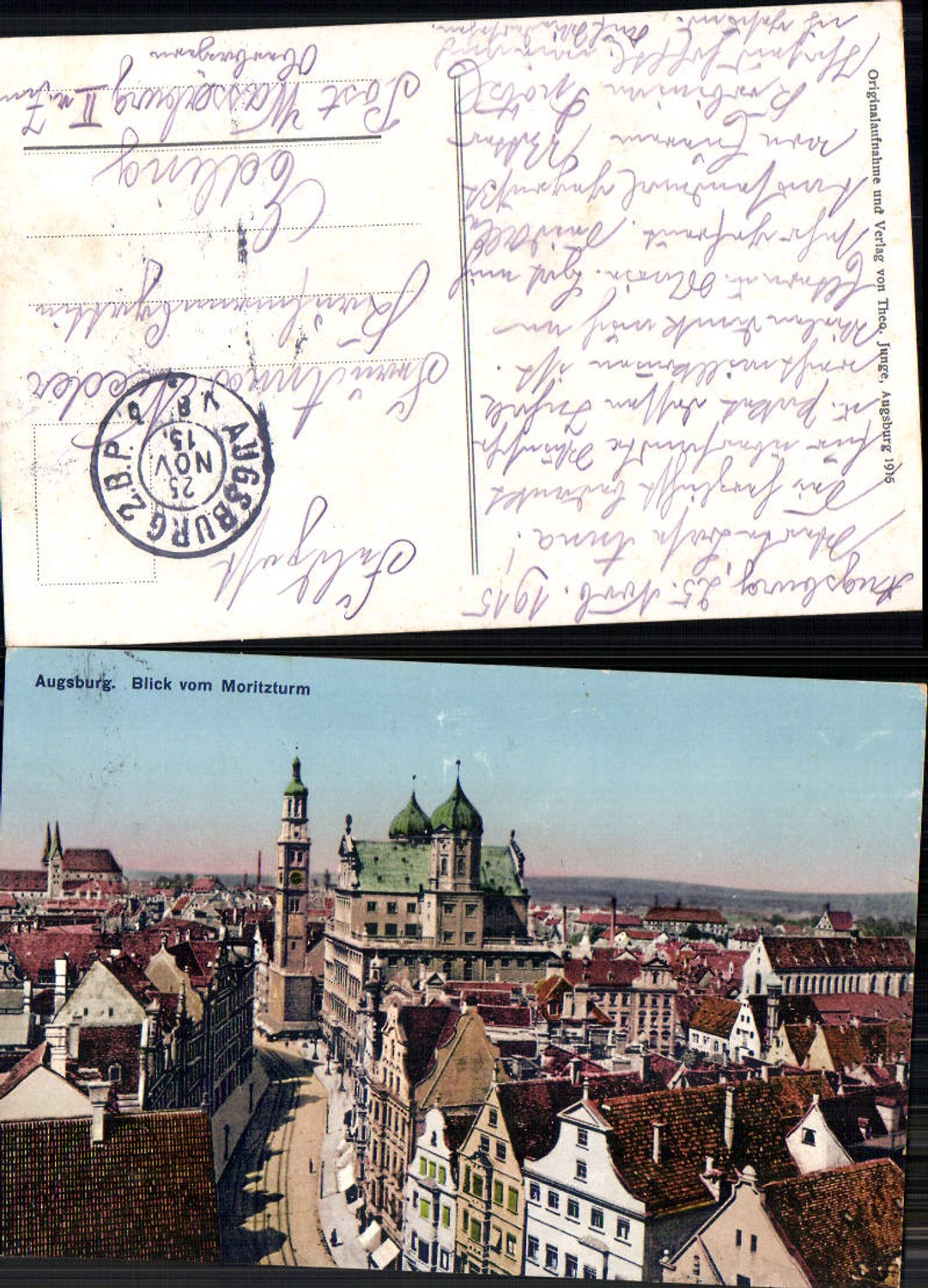 702854 Augsburg pub Theo Junge gel Edling Wasserburg am Inn Feldpost