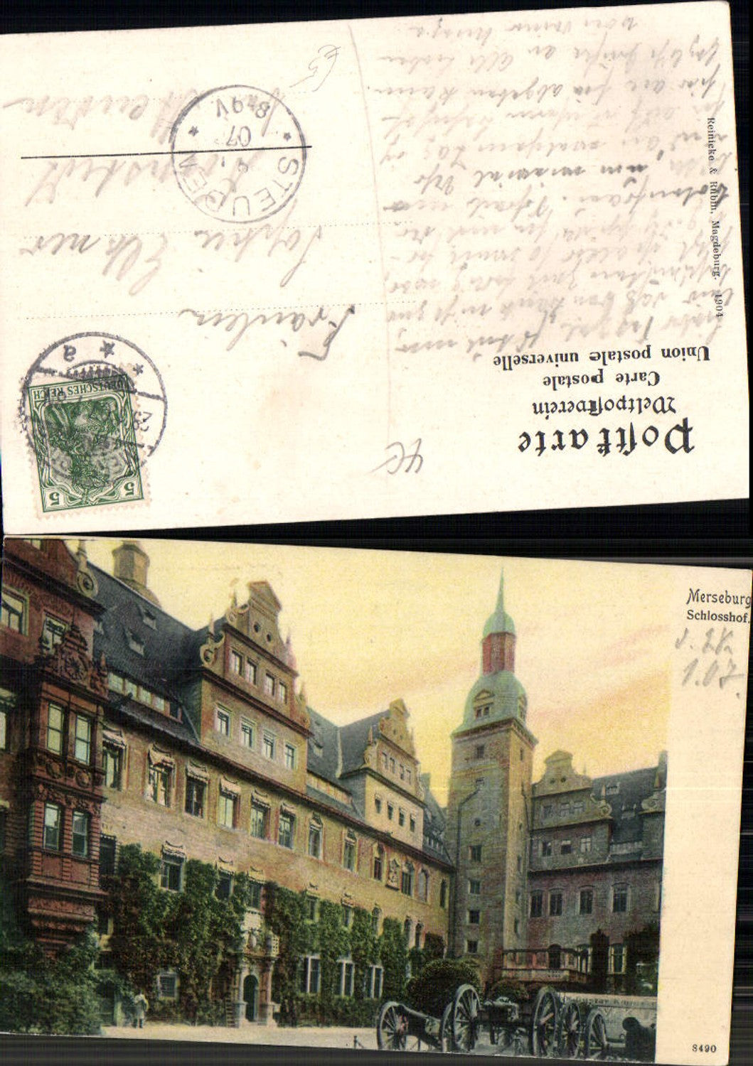 Merseburg Schloss Partie pub Reinicke & Rubin Stp. Steuden Dornstedt Teutschenthal