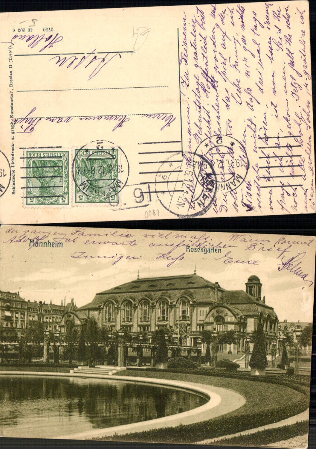 702895 Mannheim Rosengarten gel Assen Holland Stp.