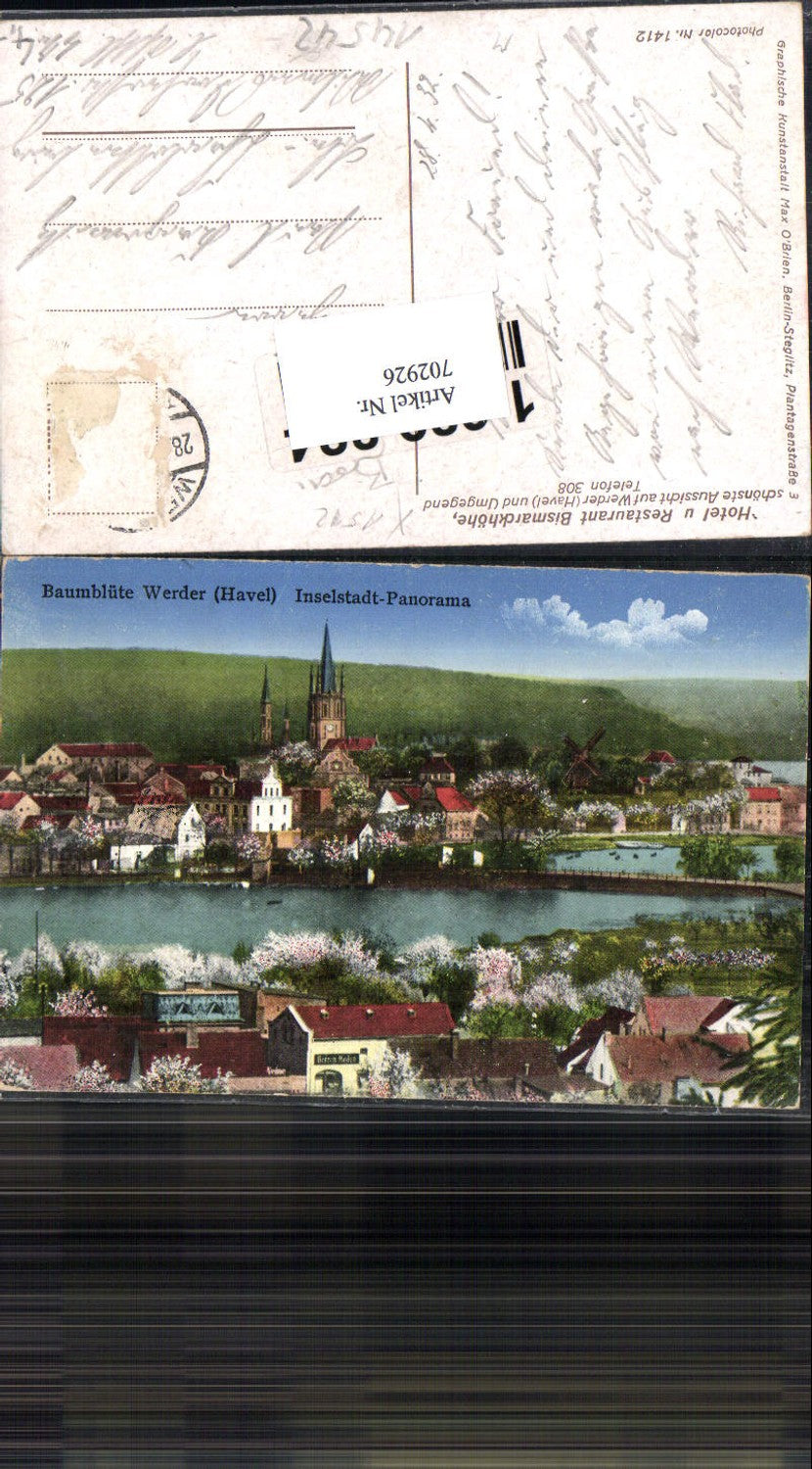 702926 Tree blossom Werder an der Havel Island town Panorama Potsdam-Mittelmark district