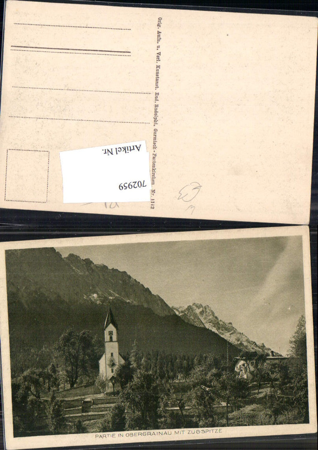 702959 Partie in Obergrainau Grainau Zugspitze Garmisch Partenkirchen