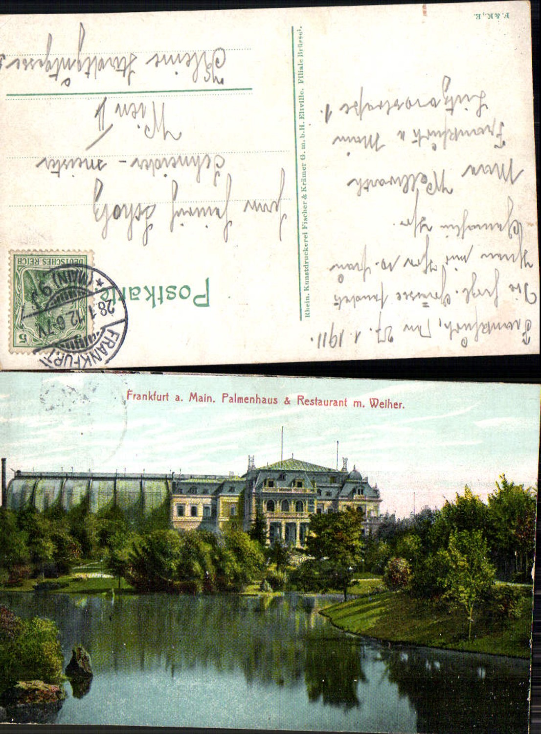 703035 Frankfurt am Main Palmenhaus Restaurant Weiher